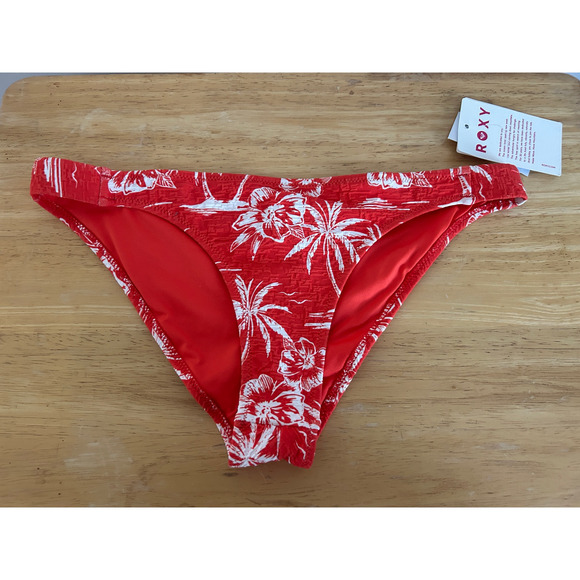 Roxy Vacay Vibes Side Tab Cheeky Bikini Bottom NWT - Large - Picture 2 of 6